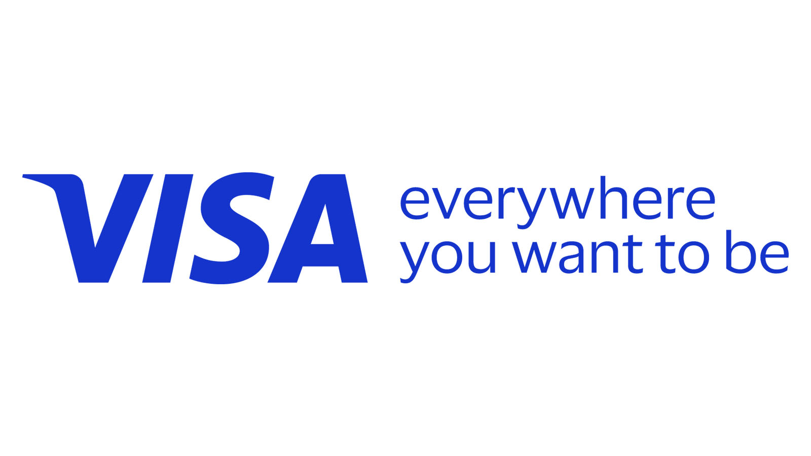 Visa logo. Everywhere you want to be.