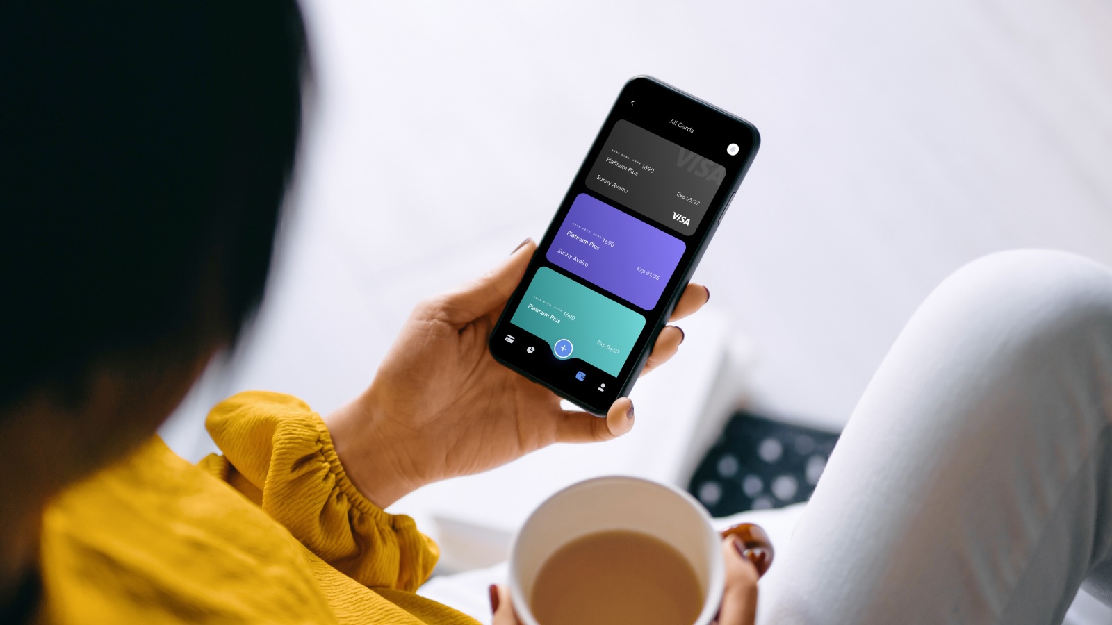 Person purchasing with digital wallet