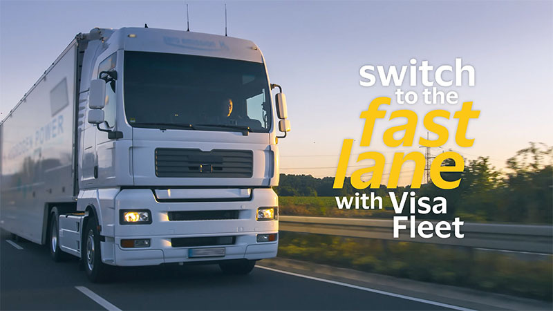 truck and visa fleet logo