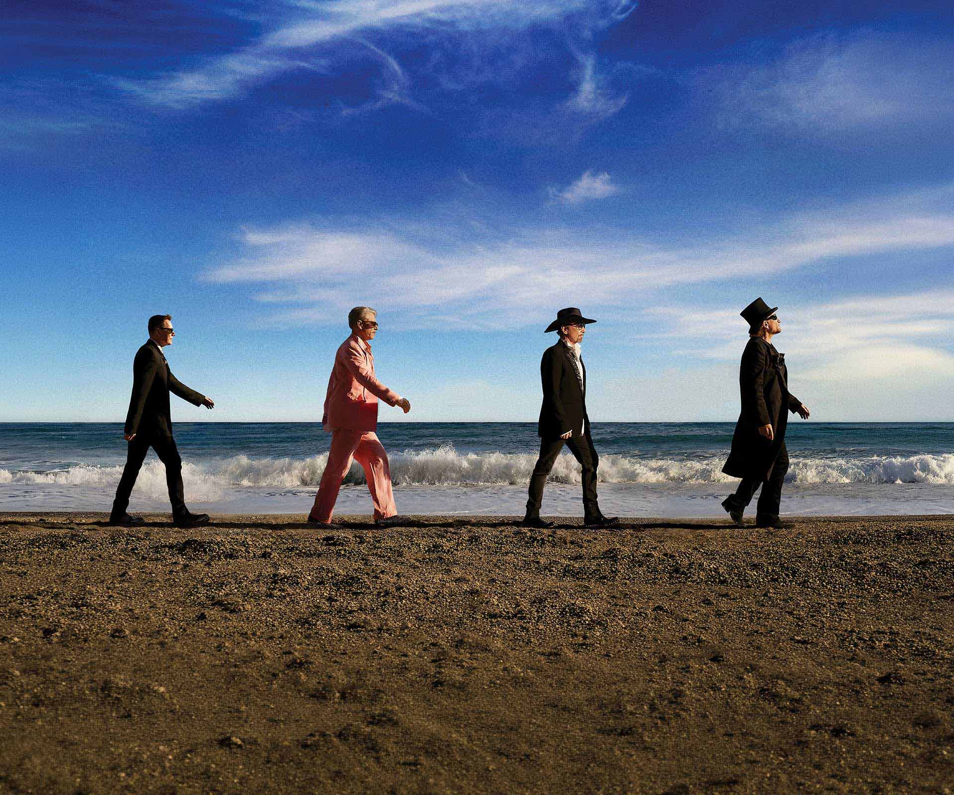 U2 Band members: Bono, The Edge, Adam Clayton and Larry Mullen Jr.